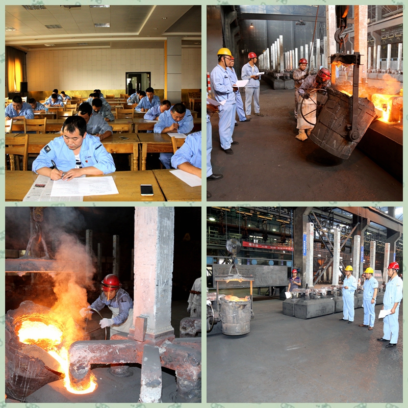 公司工會(huì )組織的陽(yáng)極組裝澆鑄工“神火杯”賽前大練兵