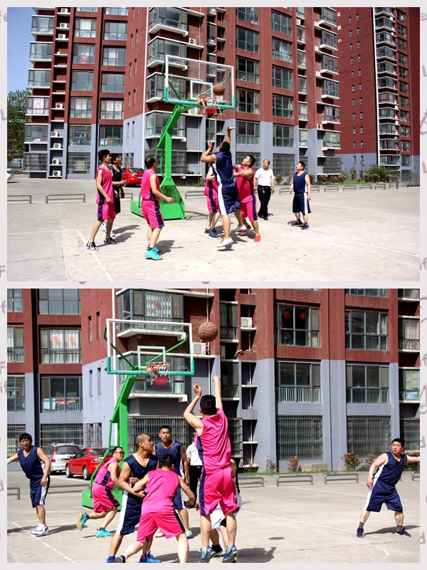 公司工會(huì )組織的迎五一男子籃球賽掠影