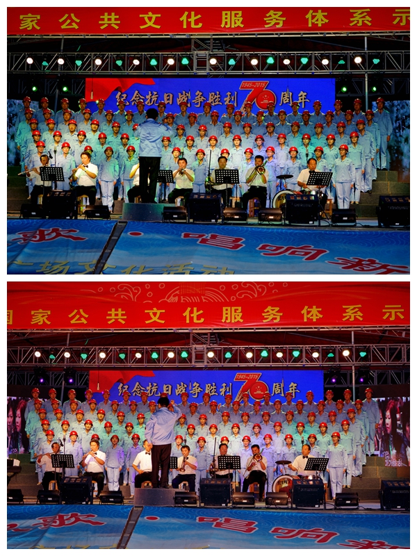 大合唱比賽現場(chǎng)