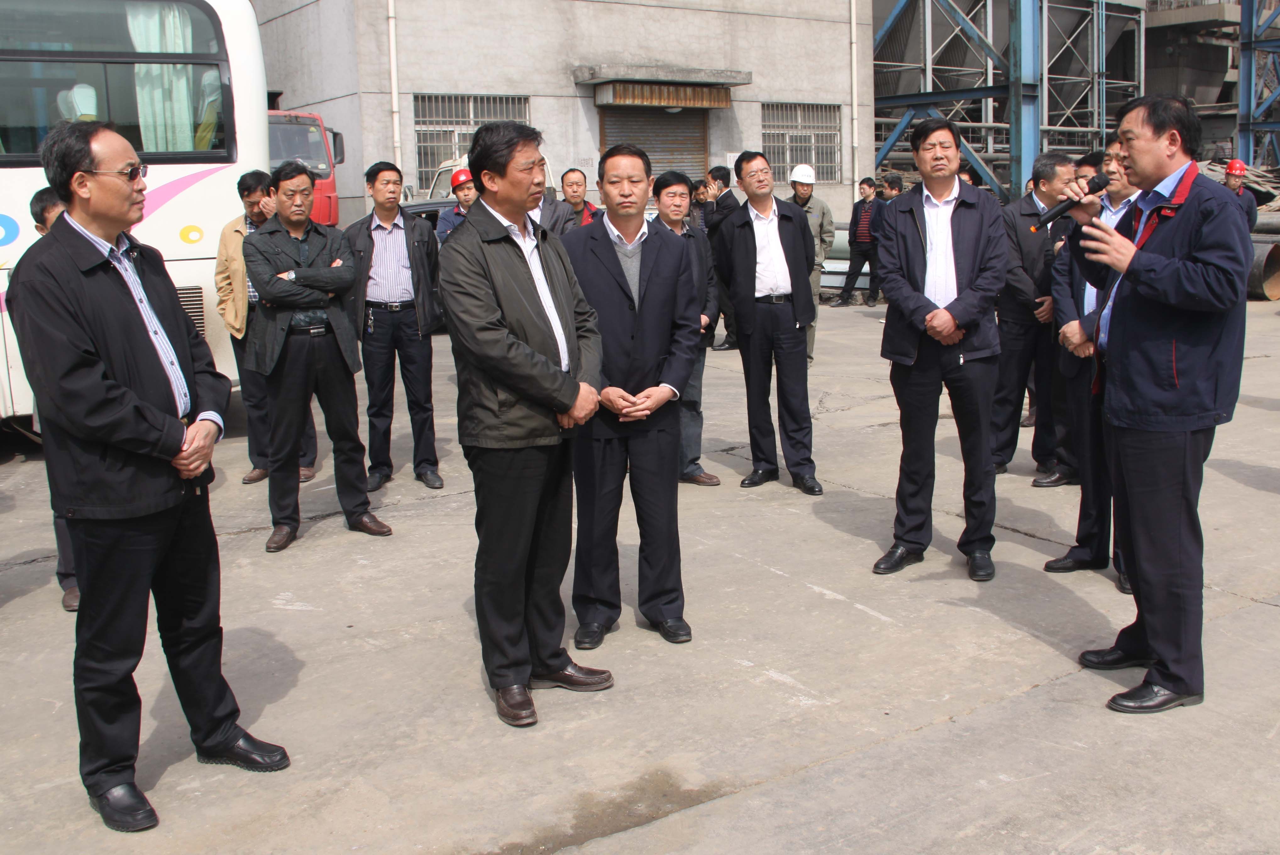 市領(lǐng)導到我公司現場(chǎng)調研項目建設情況